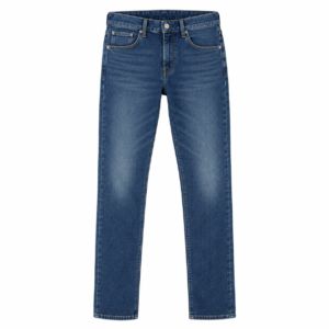 Men’s Classic Mid-Blue Straight Fit Denim Jeans